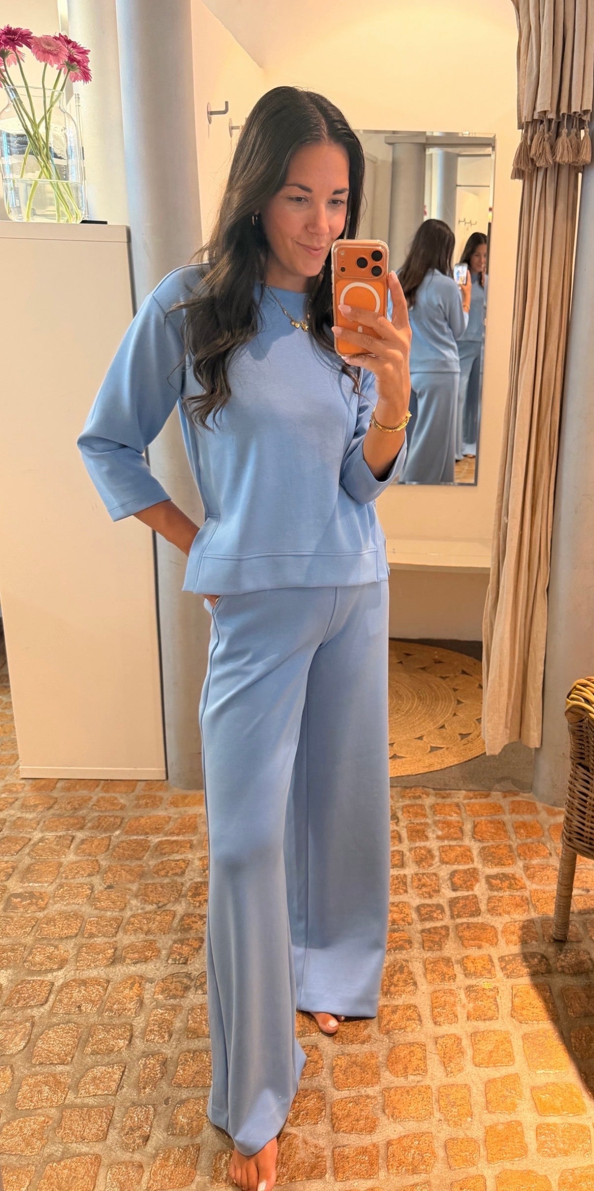 MILANO ITALY HOSE GUMMIBUND BLEU