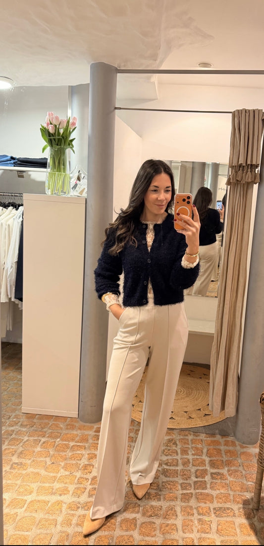 OUI HOSE LACY OFFWHITE