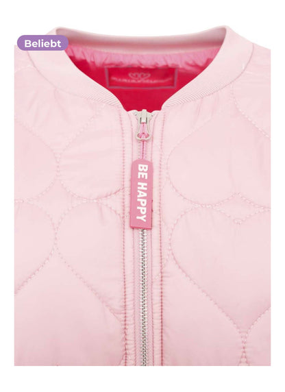 Zwillingsherz Bomberjacke BE HAPPY in rosé