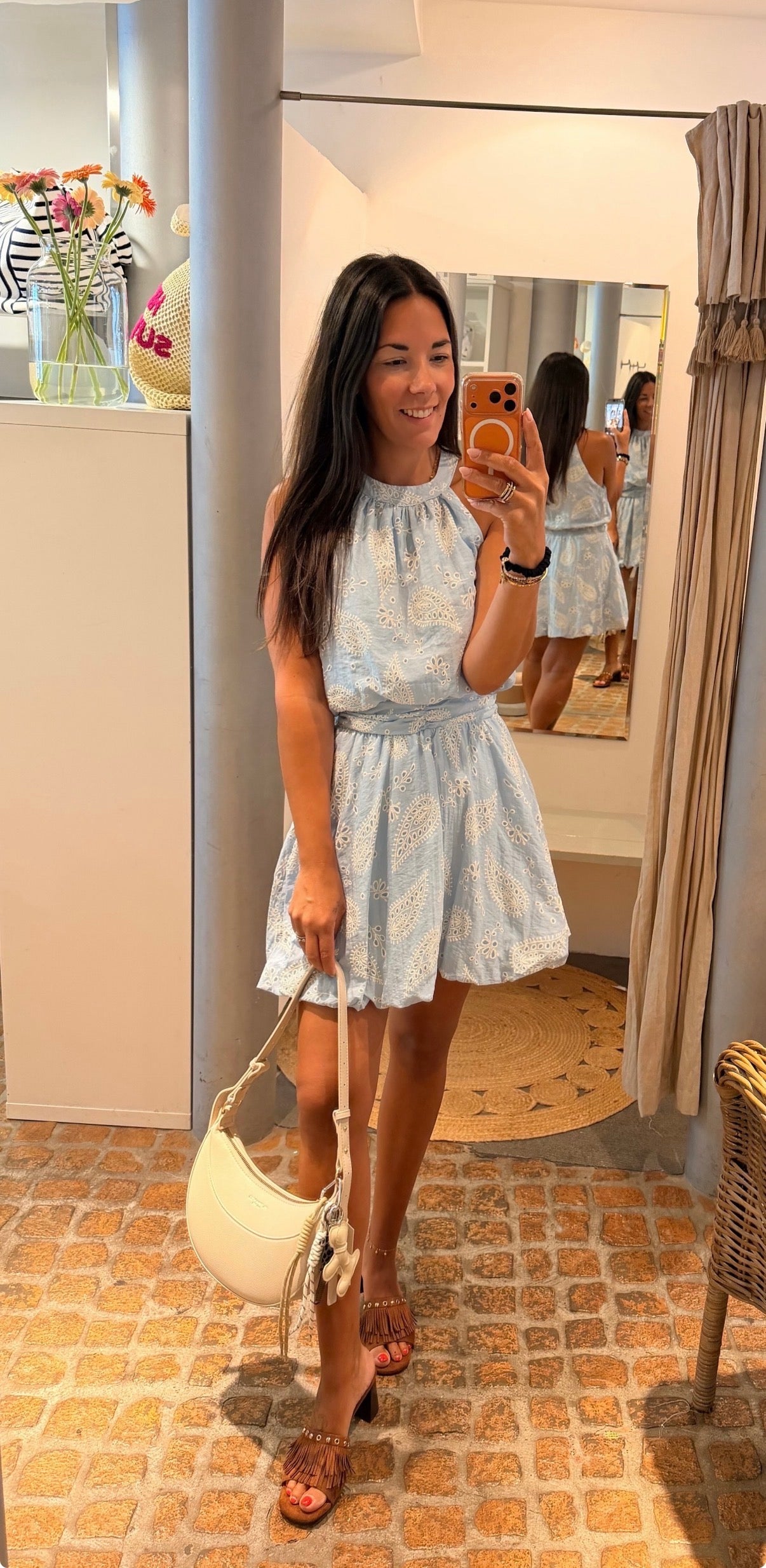 NECKHOLDER MIDI DRESS