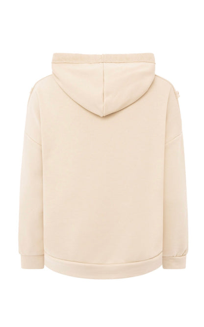 Zwillingsherz Hoodie Madame Dackel in beige