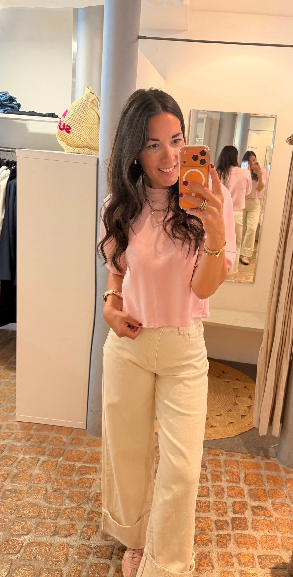 MIDI SHIRT MILANO IN ROSA