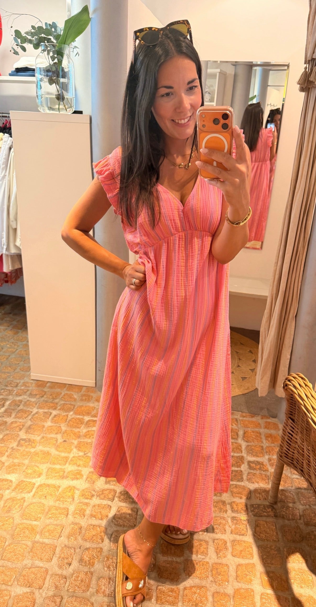 MUSSELIN KLEID AMY