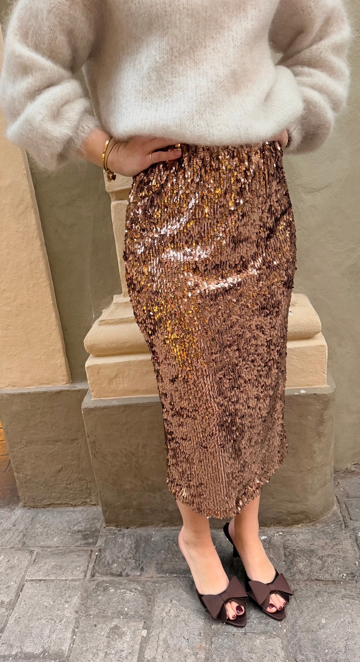 Pailletten Rock Roségold