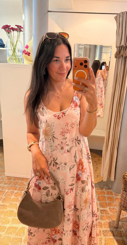 LOOSE KLEID BLÜTEN TRAUM ROSA