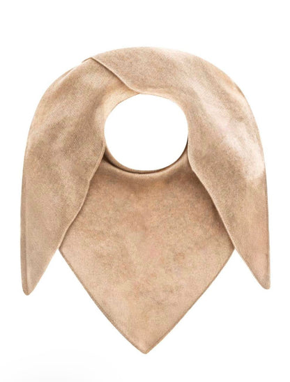 Zwillingsherz Kaschmir Dreieckstuch Camel