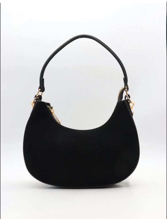 HALF MOON BAG WILDLEDER BLACK