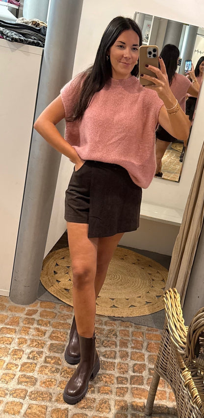 Skort Cord in schokobraun