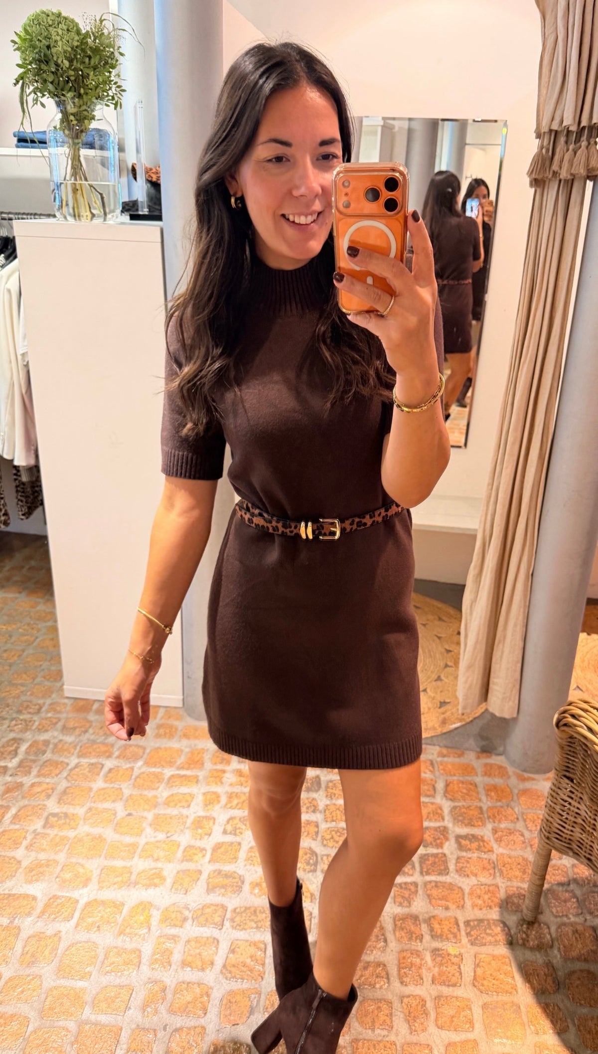 STRICK KLEID TURTLE NECK