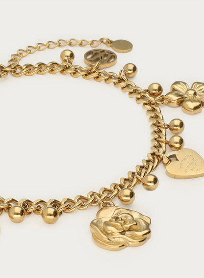 Botanical Armband in Gold