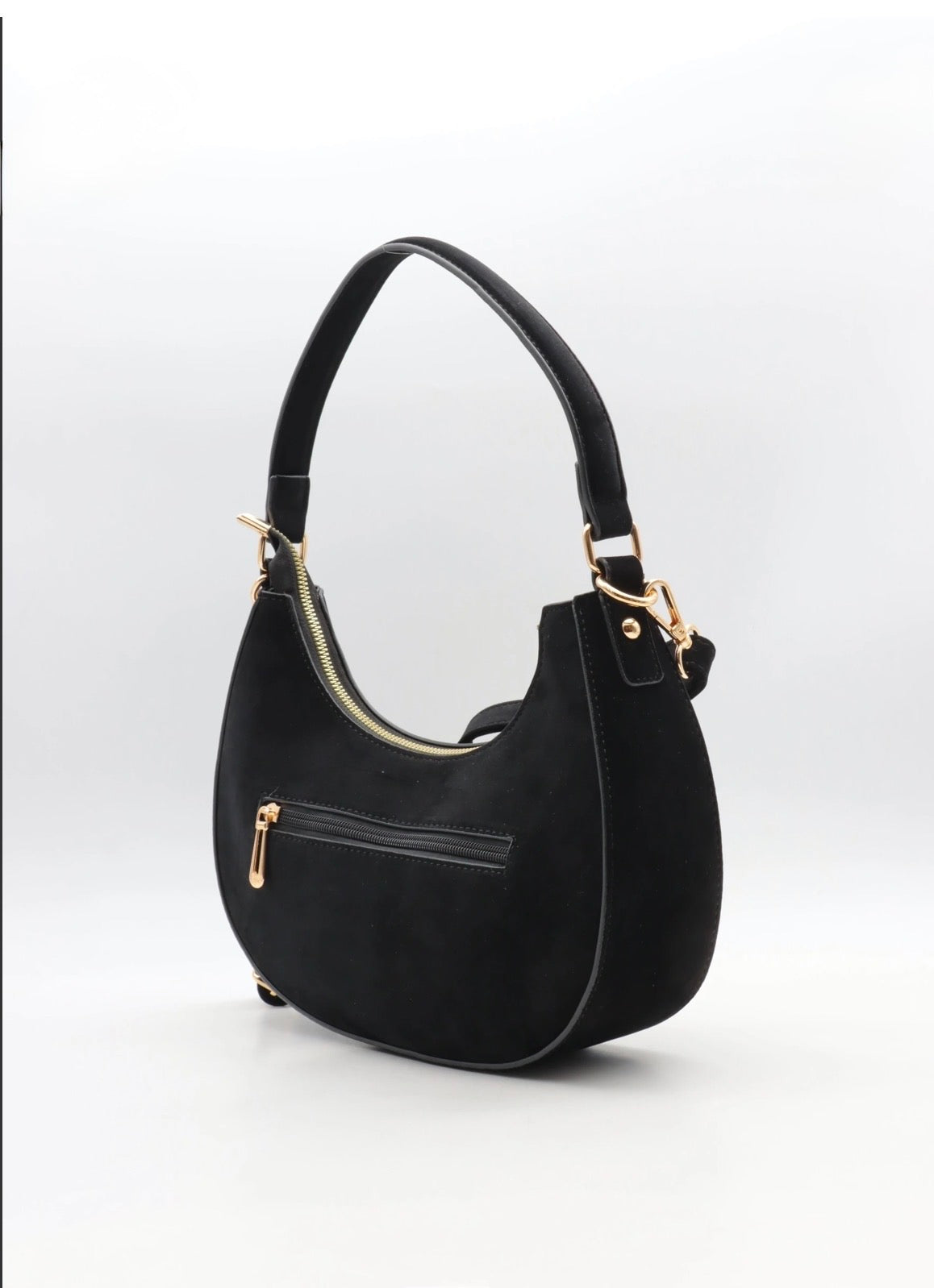 HALF MOON BAG WILDLEDER BLACK