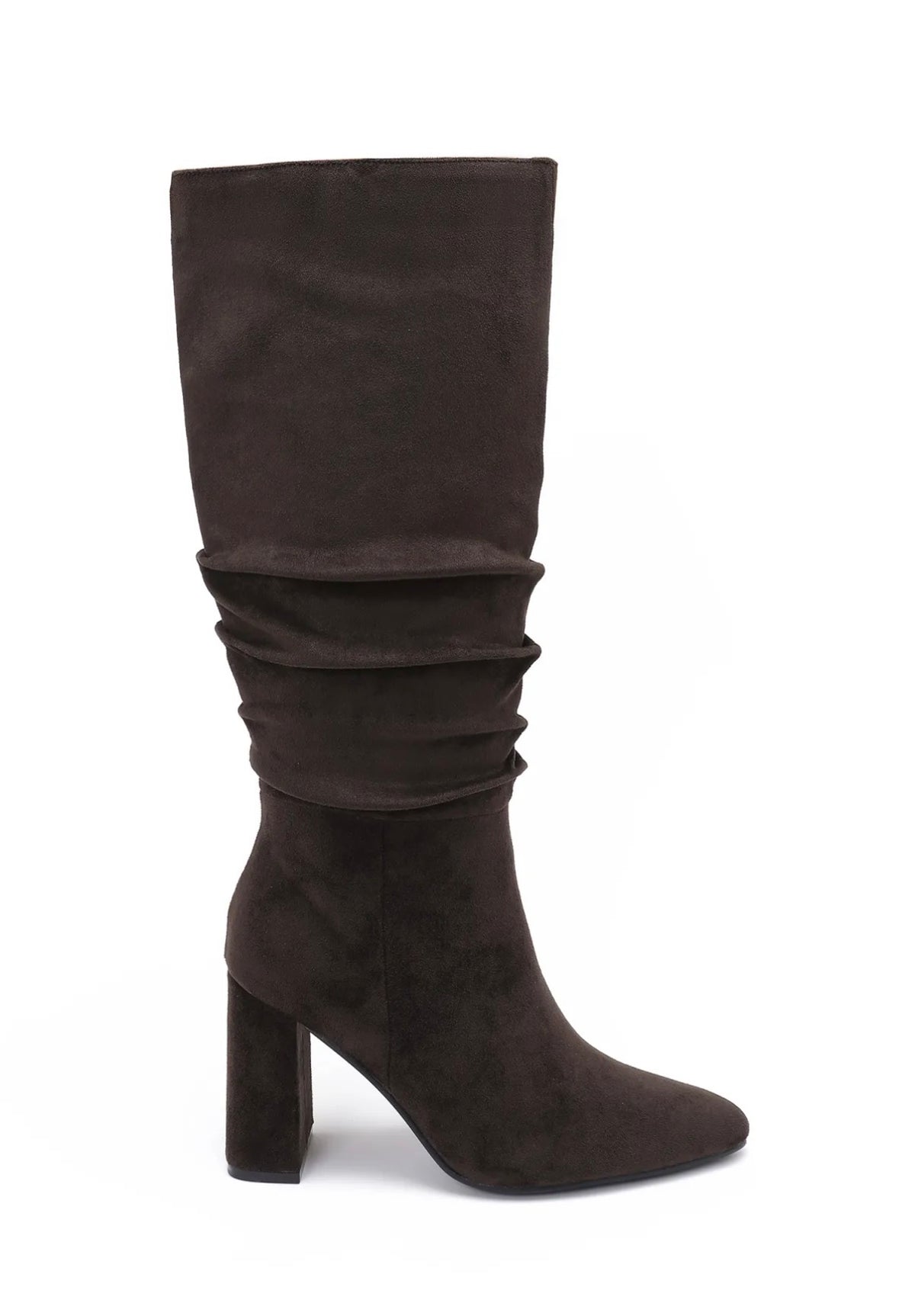 HIGH BOOTS WILDLEDER SCHOKOBRAUN