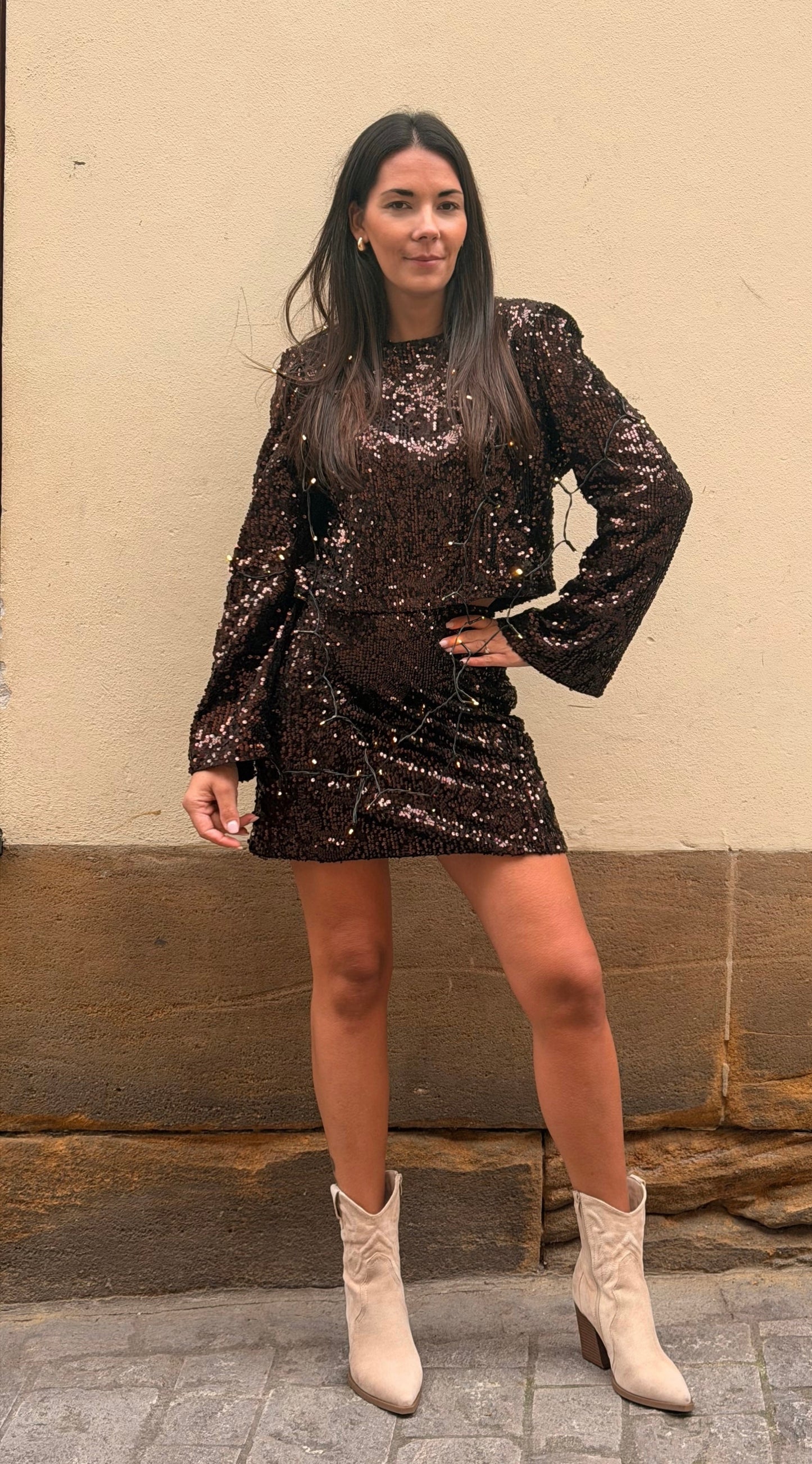 Pailletten Rock choco