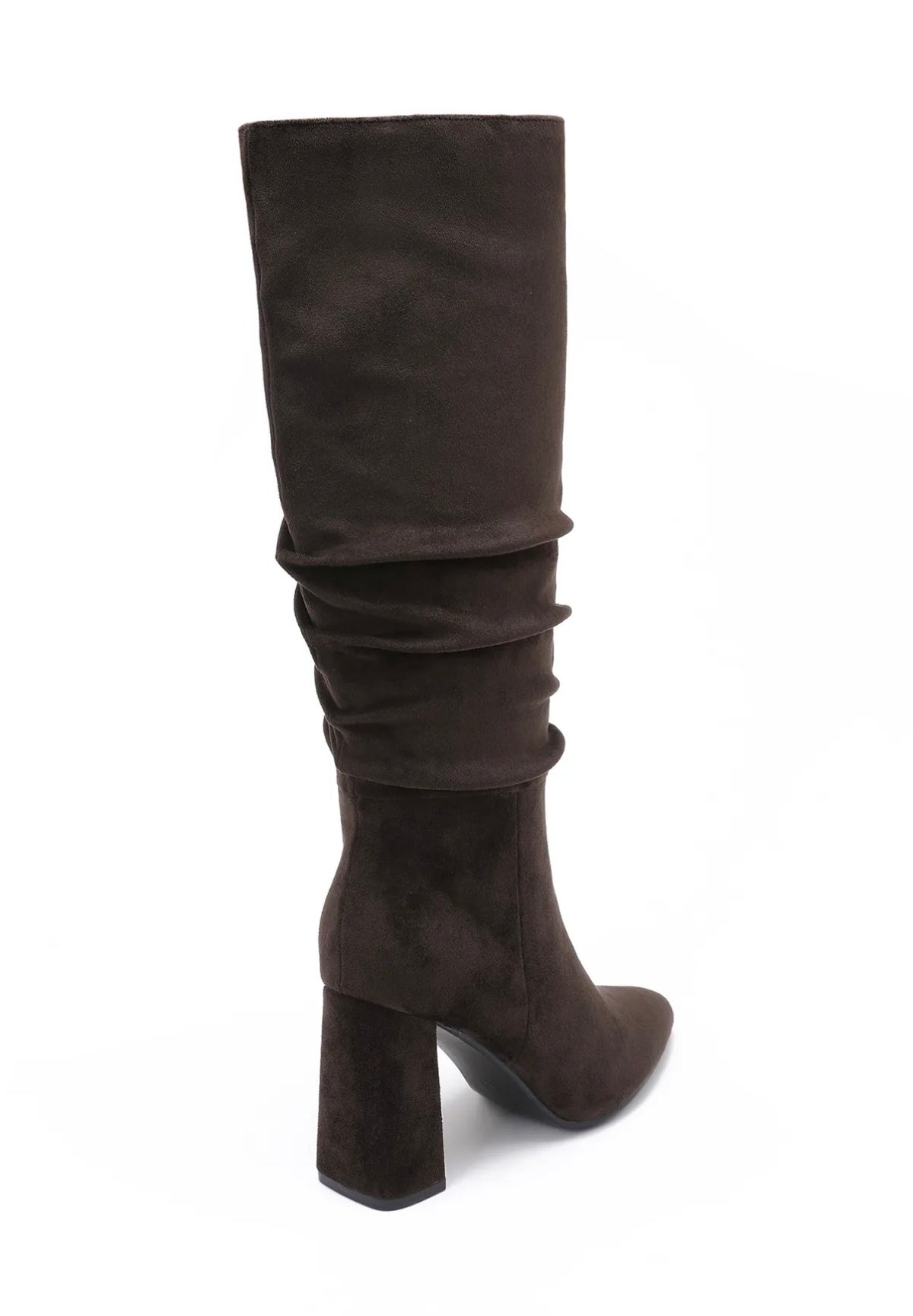 HIGH BOOTS WILDLEDER SCHOKOBRAUN