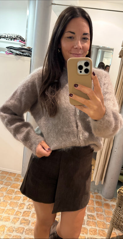 Kuscheliger Mohair Cardigan braun