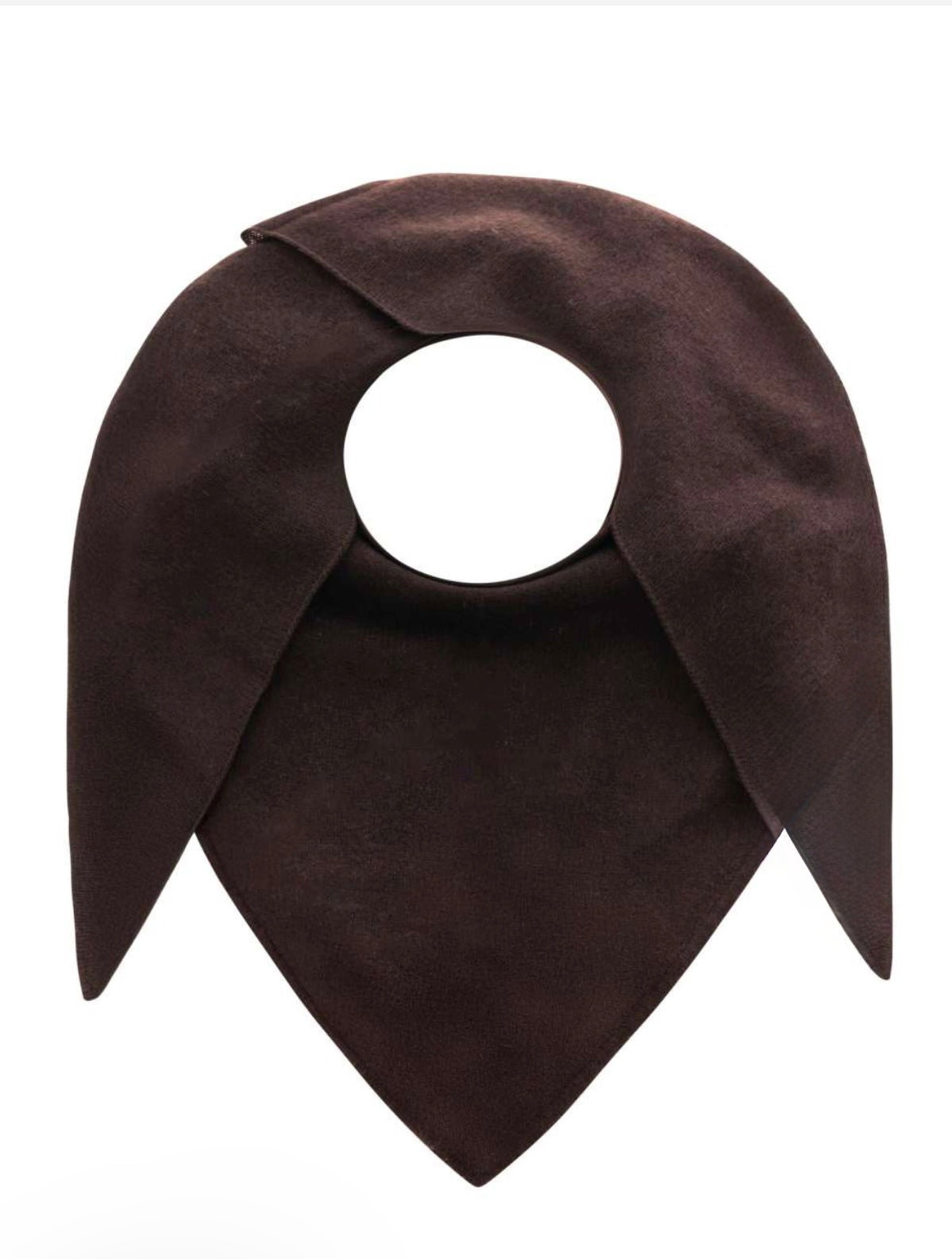 Zwillingsherz Kaschmir Dreieckstuch braun