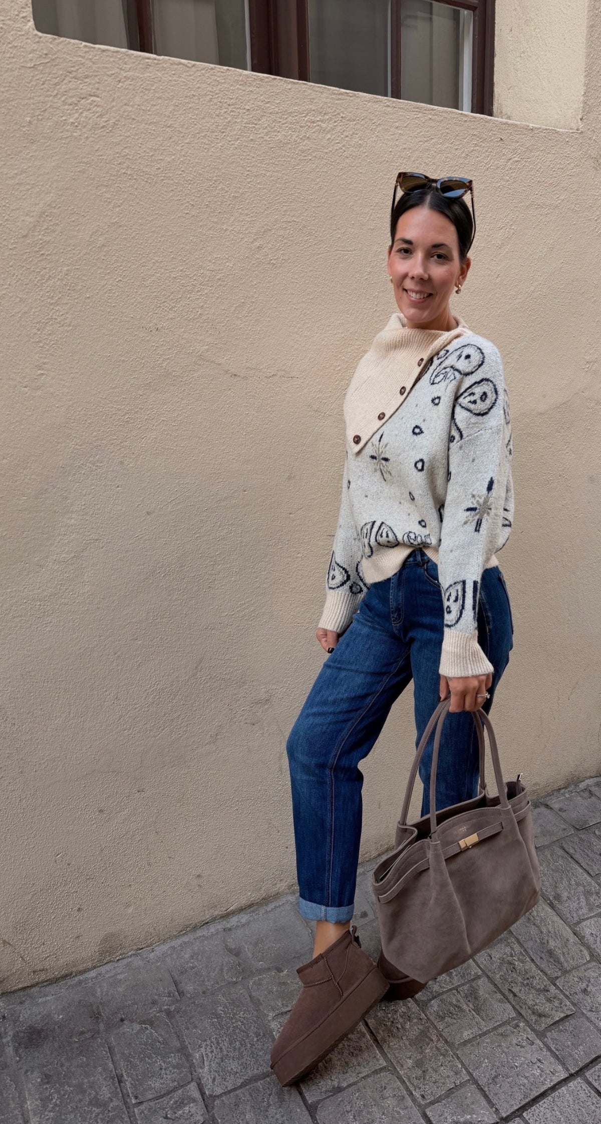 PAISLEY LOVE PULLOVER MIT KRAGEN